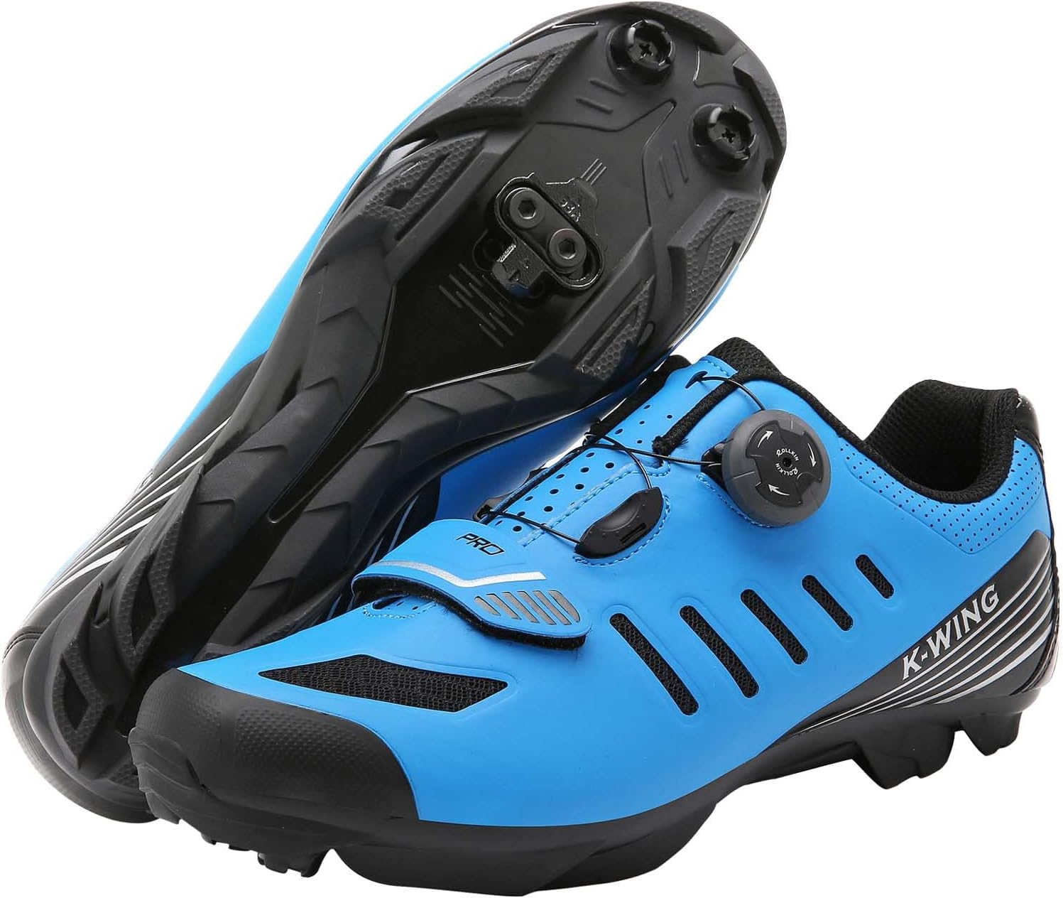 

Велосипедные туфли унисекс, совместимые с Pelaton, для езды на шоссейных велосипедах в помещении, для горных велосипедов для мужчин и женщин, с шипами Delta, для езды на велосипеде на открытом воздухе, для MTB Kushike, синий