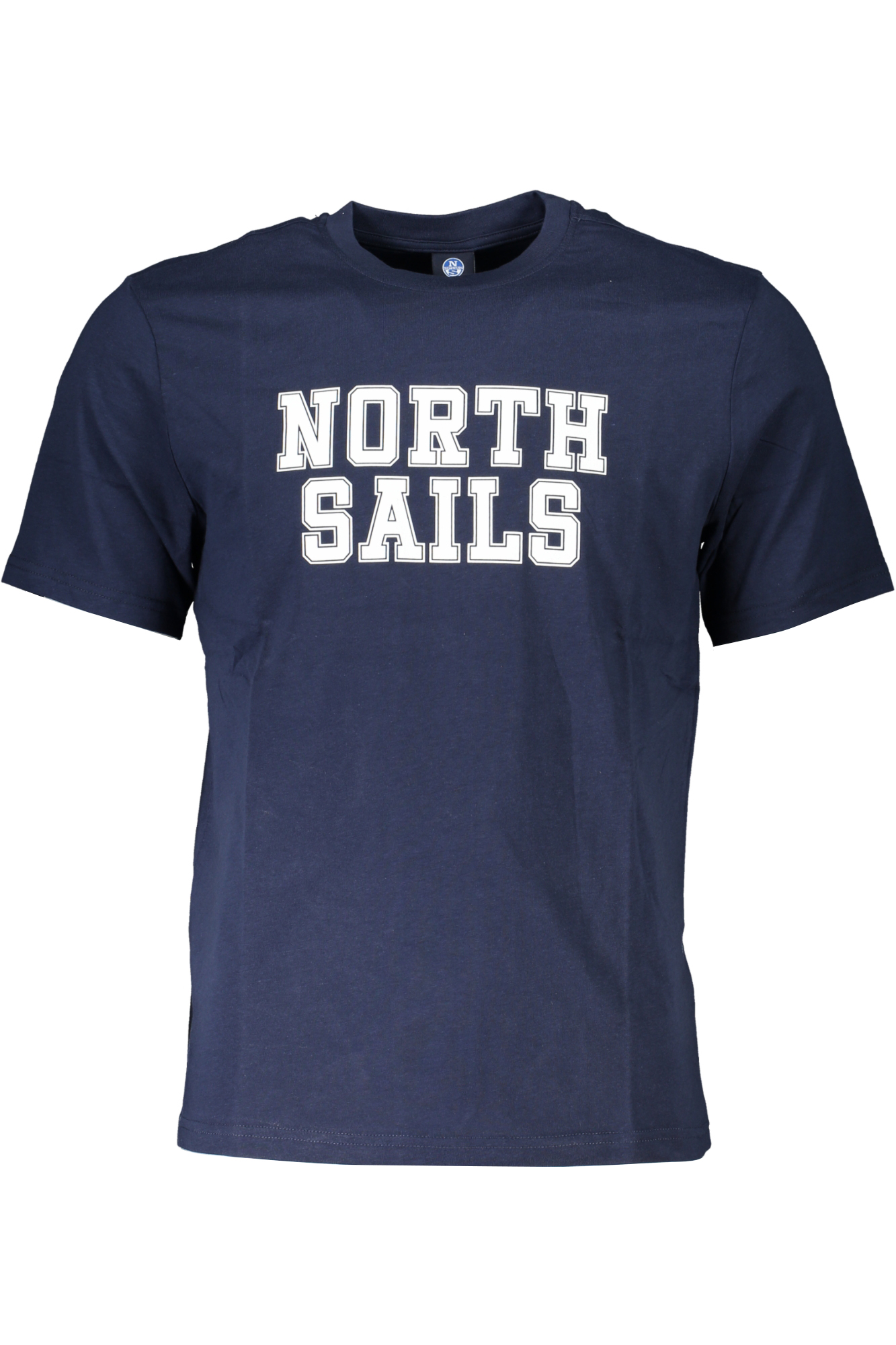 

Мужская футболка North Sails с коротким рукавом и надписью, темно-синий