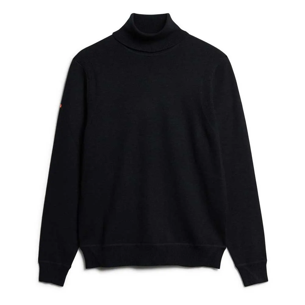 

Свитер Superdry Merino high neck, черный