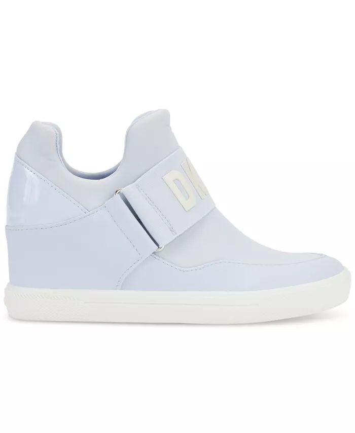Женские слипоны Cosmos Slip-On Logo Wedge Sneakers DKNY, фиолетовый — фото 2