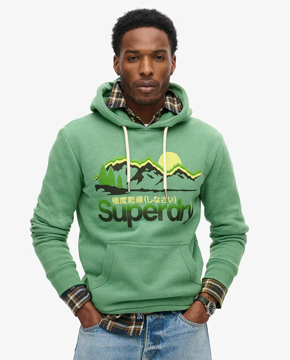 

Толстовка с рисунком Great Outdoors Superdry, зеленый