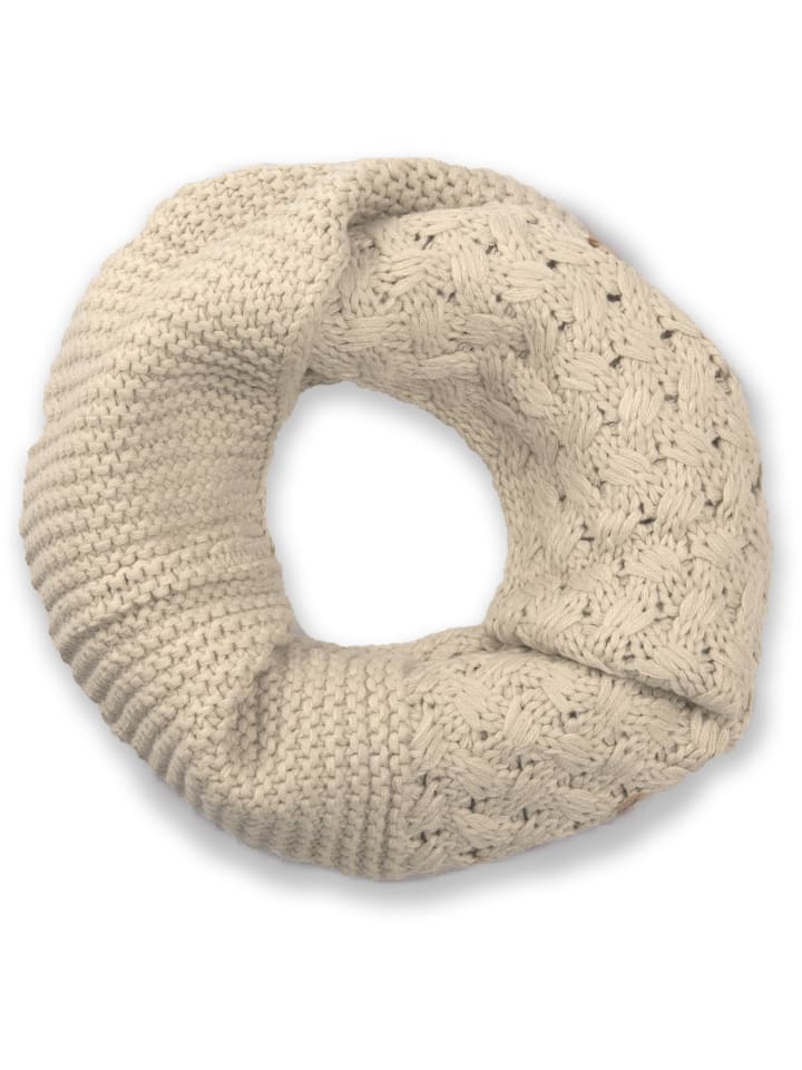 

Вязаный шарф-петля бежевого цвета styleBREAKER