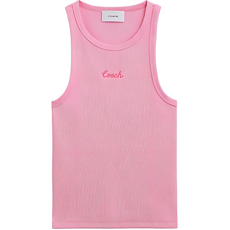 

COACH Женская майка SS24, розовая