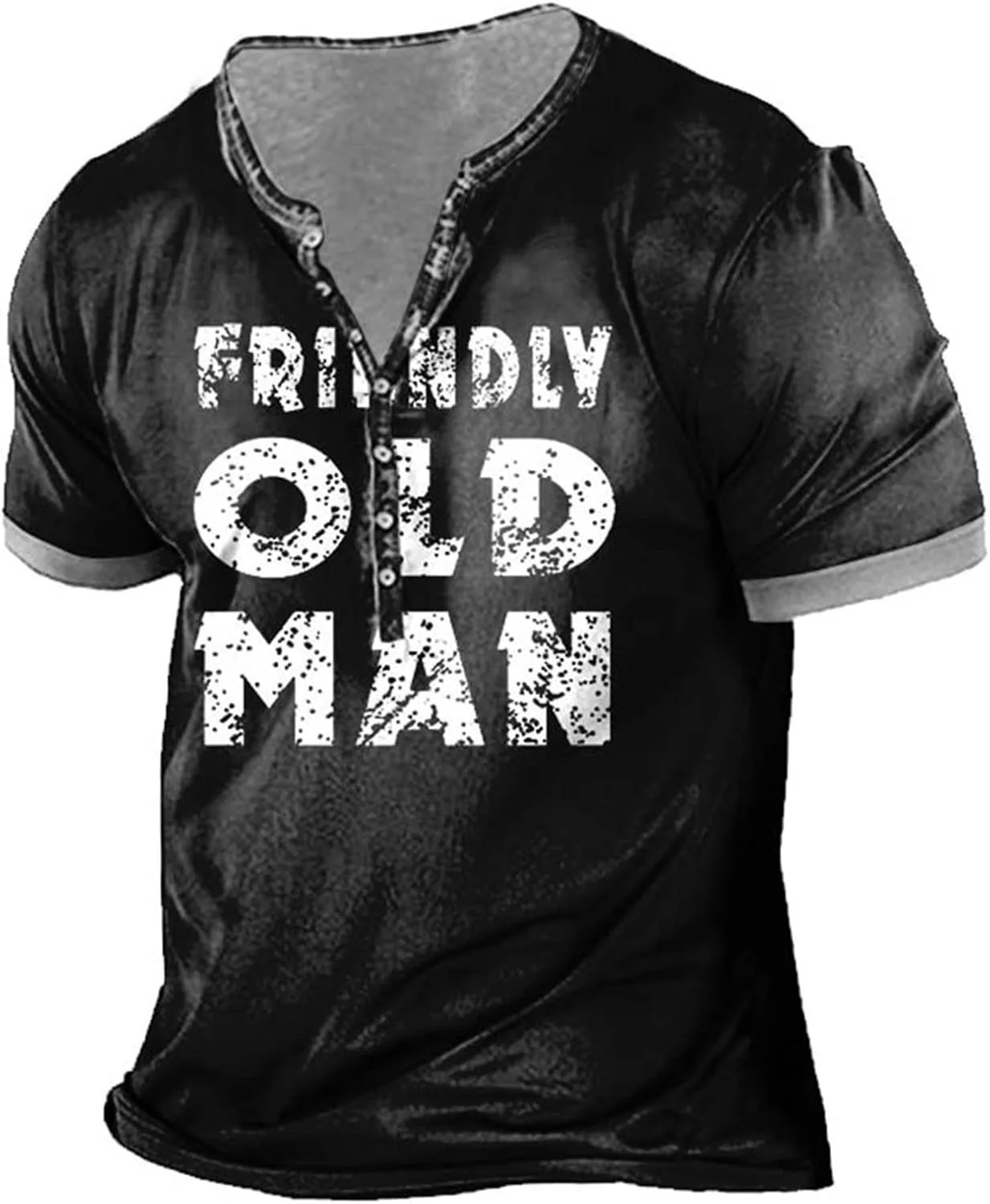 

Мужская футболка Henley с коротким рукавом, S-5XL