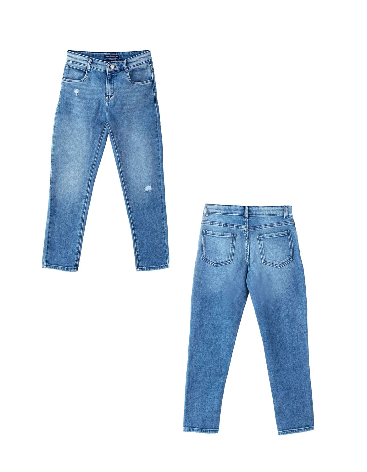 Джинсы Slim Fit, SOLANG, темно-синий — фото 3