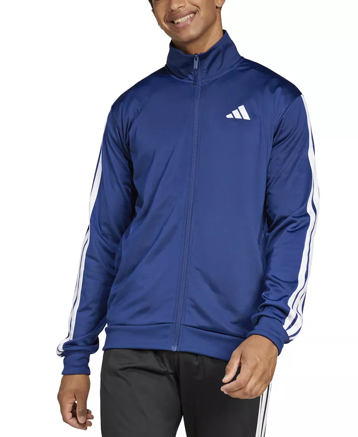 

Мужская регулярная толстовка 3 Stripes Tricot adidas, синий