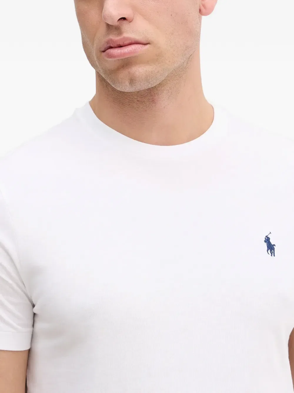 Футболка с коротким рукавом и логотипом Polo Ralph Lauren, белый — фото 4