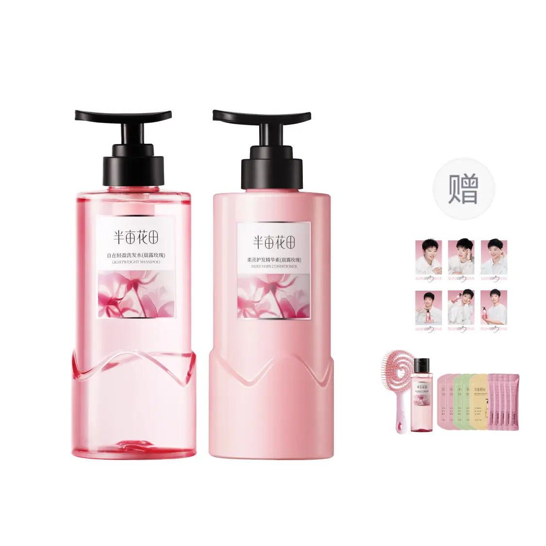 

Цветочный шампунь для волос с маслом чистой воды для контроля жирности, увлажнения, ароматерапии и успокоения 500г*1/500г*2 LITTLE DREAM GARDEN