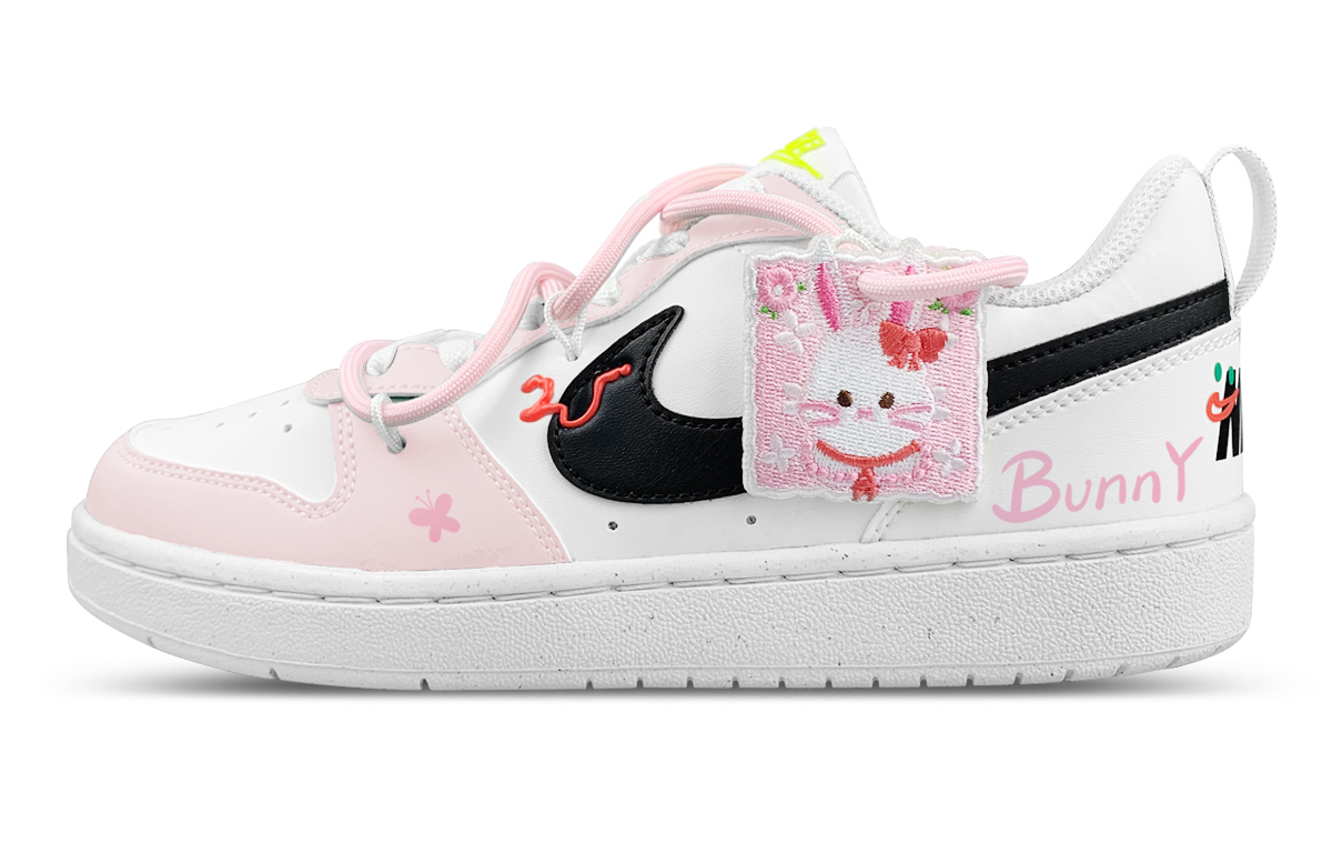 

Кроссовки для скейтбординга Court Borough Low Top для подростков Nike, белый