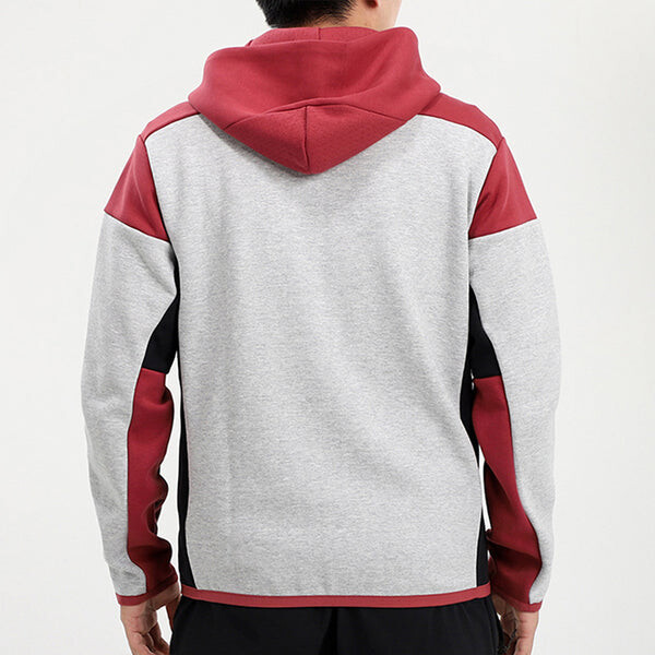 Куртка adidas Zne Fz Sports Colorblock Hooded Jacket light grey, серый — фото 4