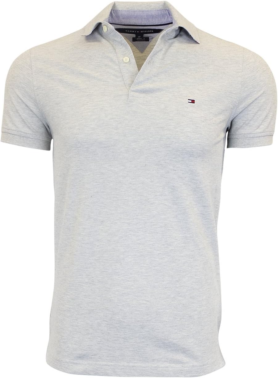

Мужская рубашка-поло Tommy Hilfiger Stretch Slim Fit Pique, Gray