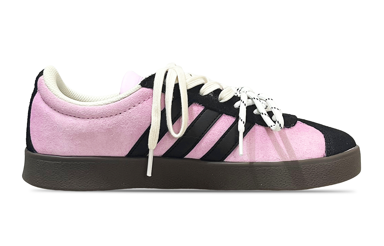 Adidas VL COURT 2.0 Cream Grape устойчивые к истиранию низкие скейтерские кроссовки унисекс фиолетовые, цвет Purple — фото 3