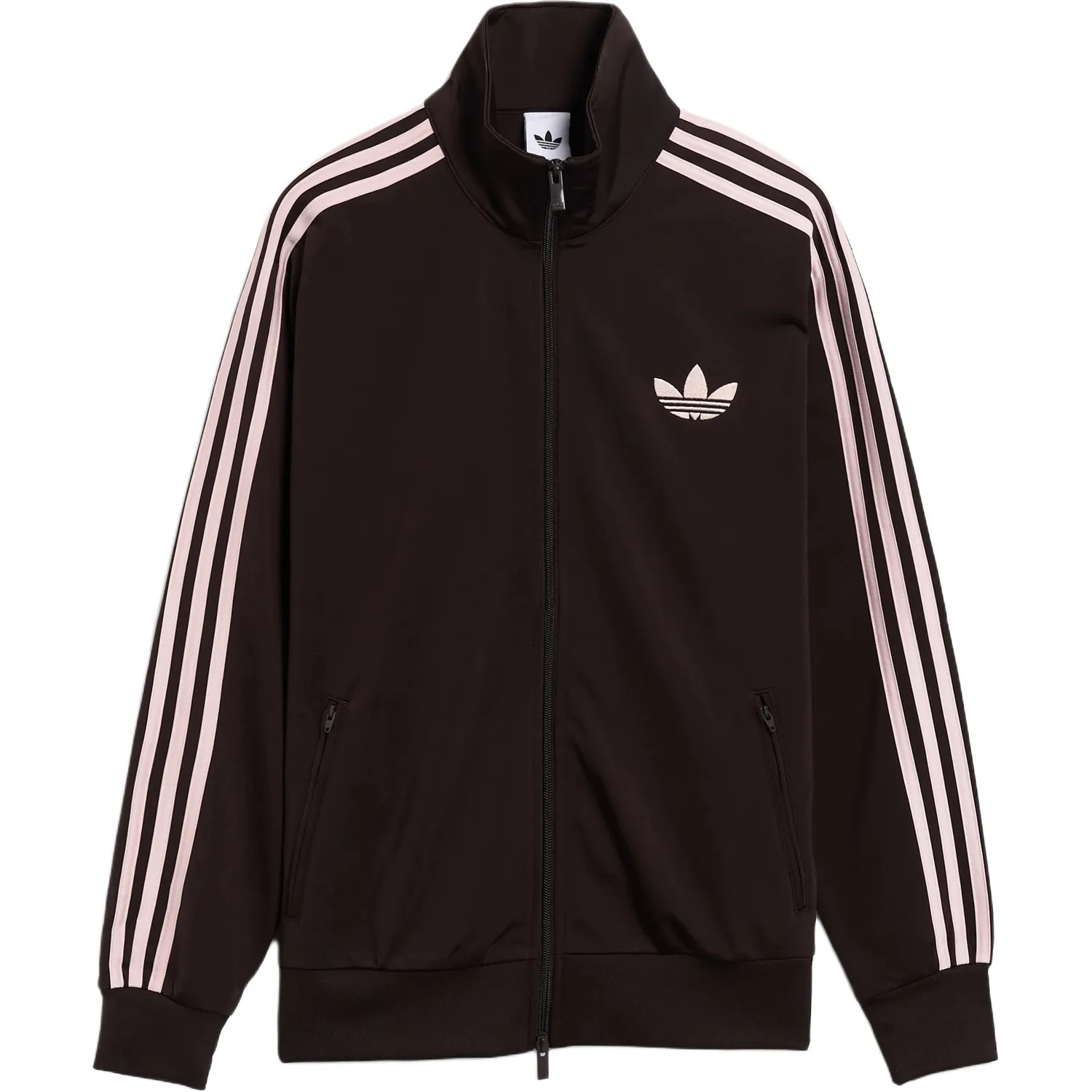 Полосатая куртка для бега Adidas Originals, коричневый