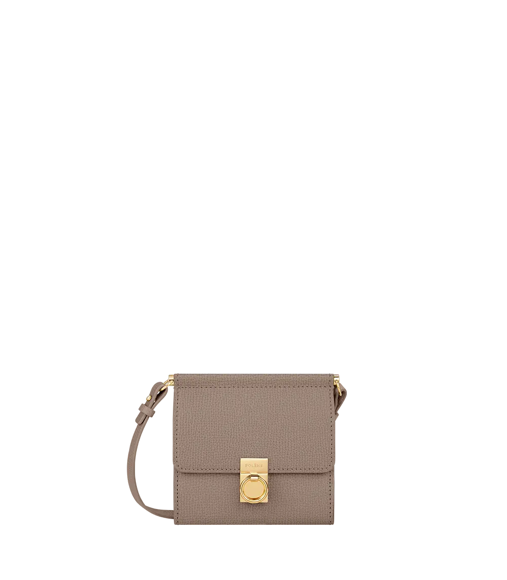 

Кошелек Portefeuille Numéro Sept Bandoulière Edition Taupe Grainé