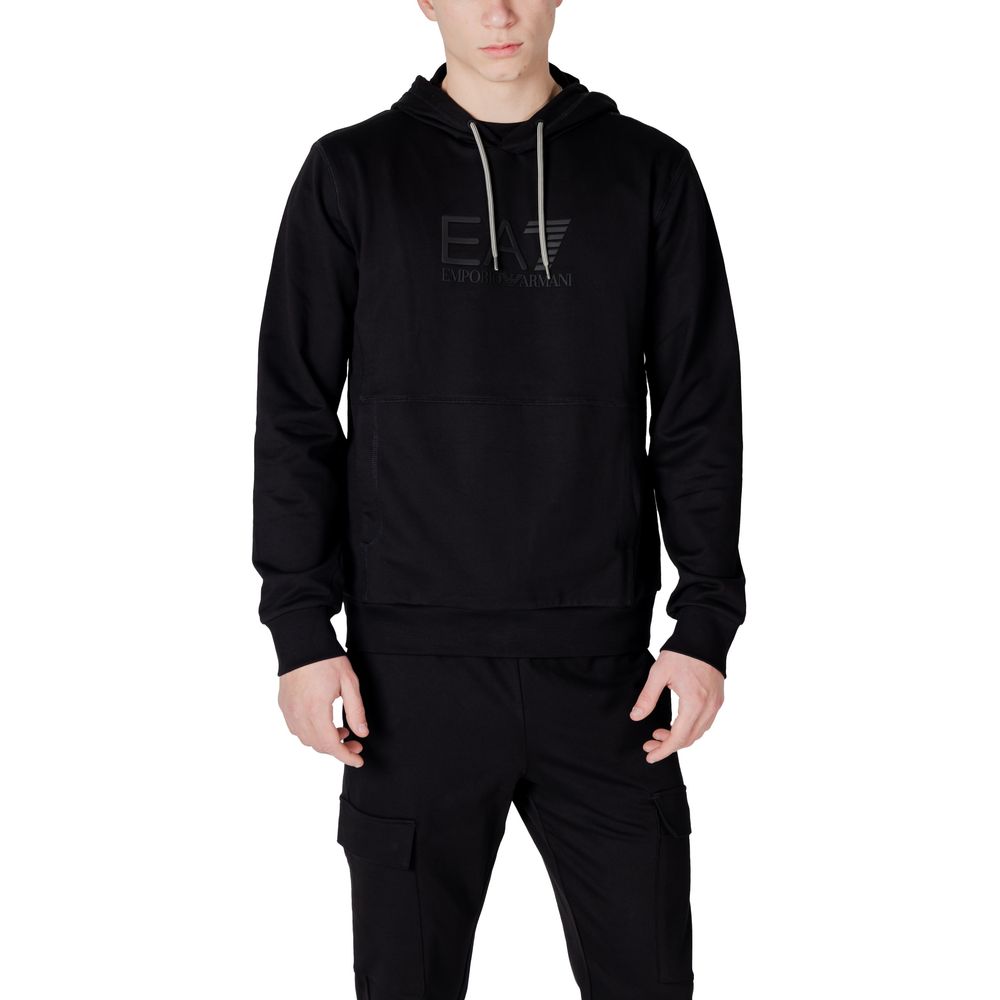 

Черный хлопковый свитер Armani Ea7 Emporio