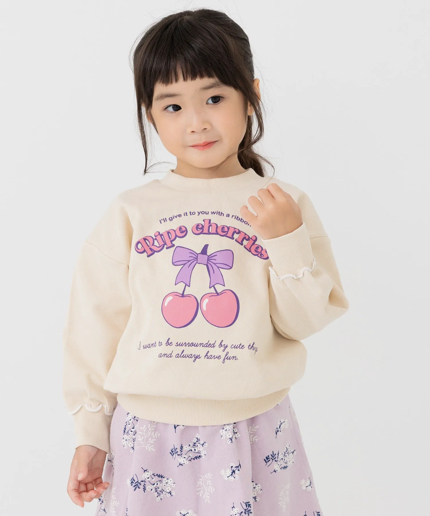 Толстовка из флиса с принтом Chil2, Cherry/Cream
