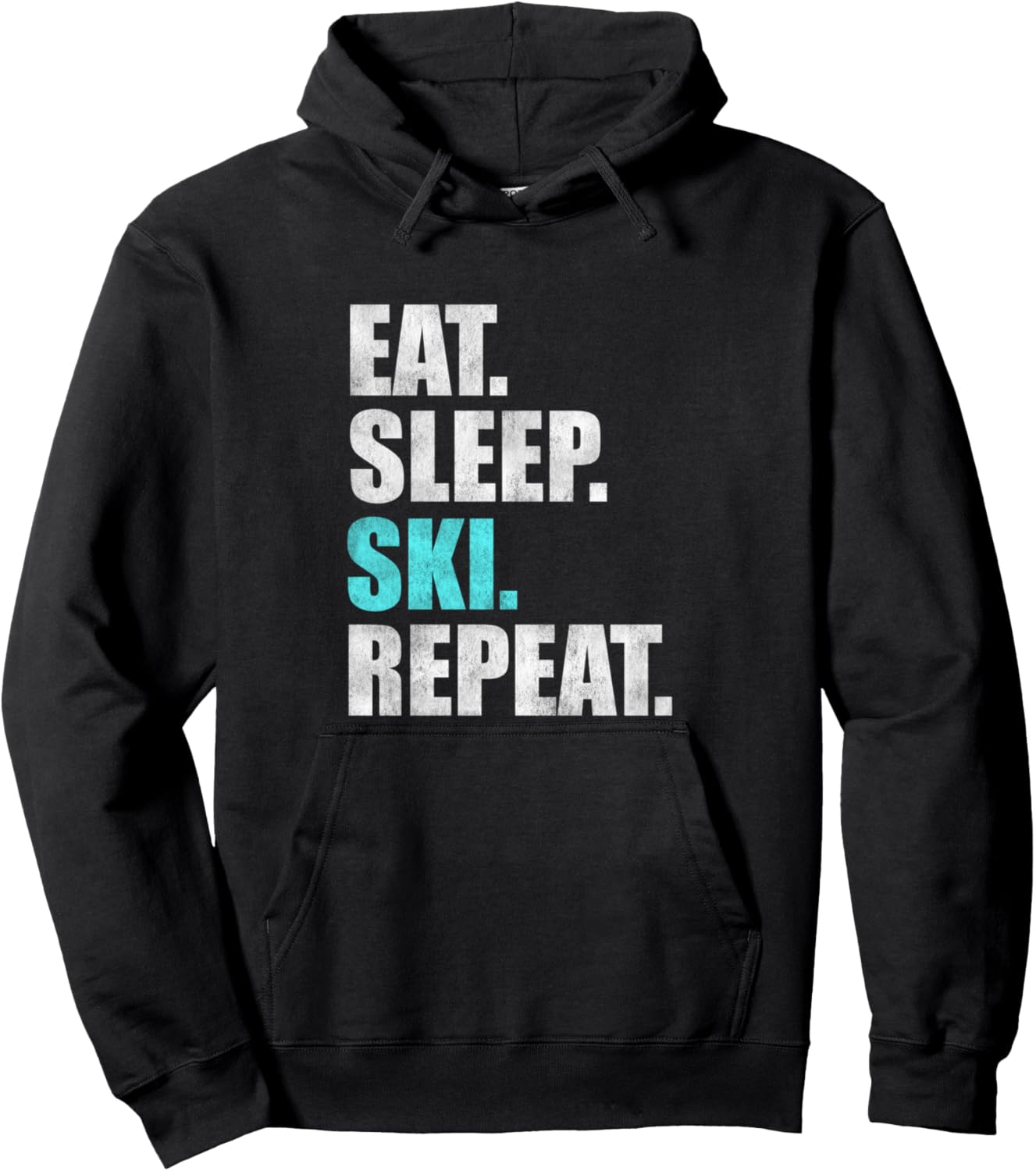 

Толстовка Eat Sleep Ski Repeat Gifts For Skiers, черный