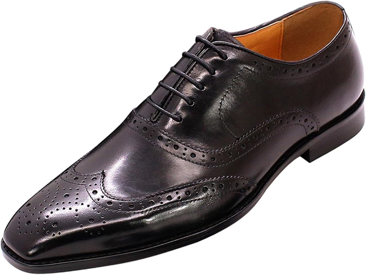 

Мужские оксфорды Santimon, классические туфли с броуговой отделкой, кожаные туфли для костюма, смокинга, свадьбы, бизнеса, повседневной носки и выпускного балла, удобные туфли для мужчин, черный