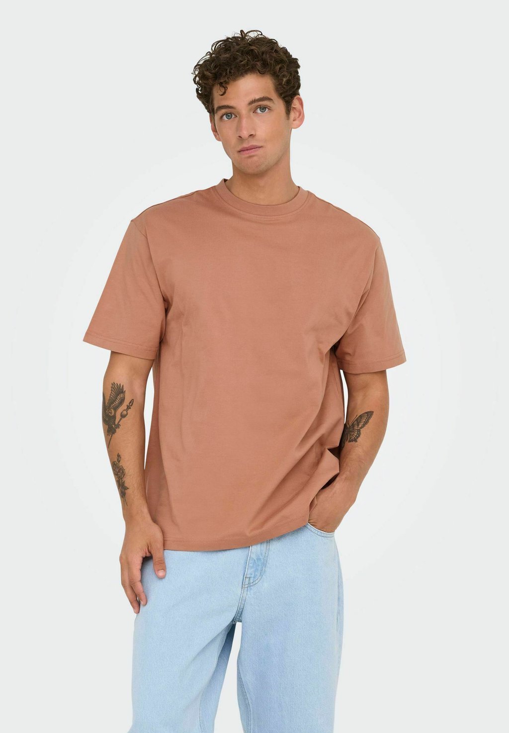 

Базовая футболка ONSFRED LIFE Only & Sons, коричневый