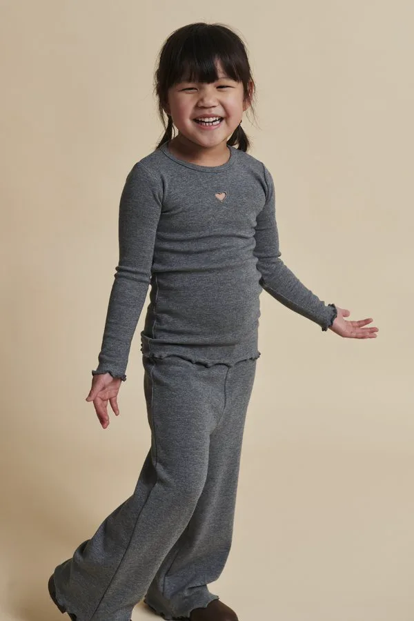 Широкие спортивные штаны в рубчик Copenhagen Colors, Grey Melange
