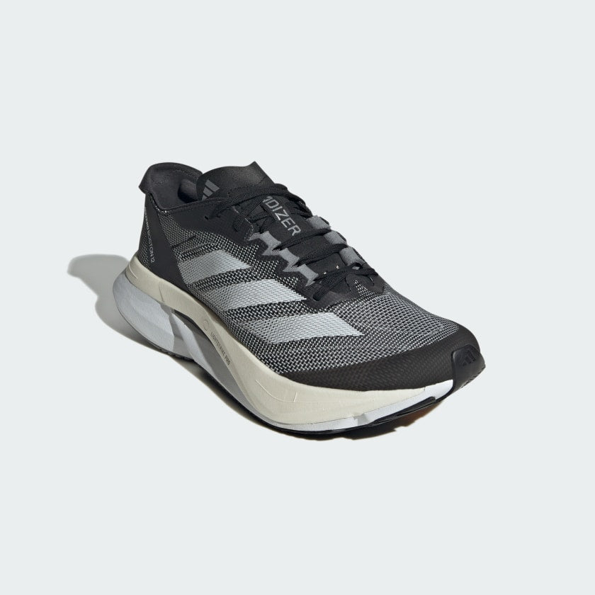 Женские кроссовки Adidas Adizero Boston 12 для бега, черно-белый — фото 4