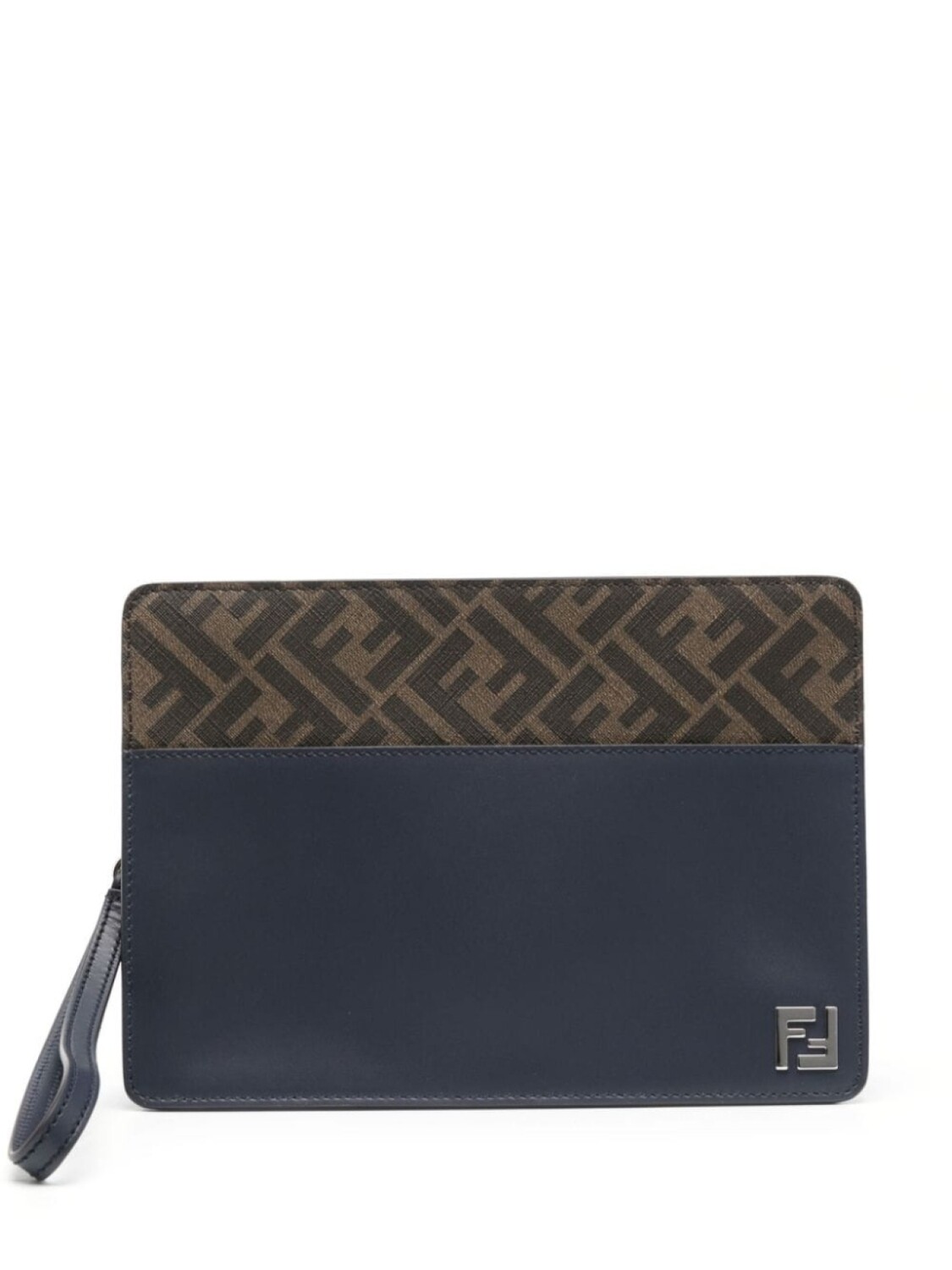 

FENDI клатч с узором Zucca, коричневый
