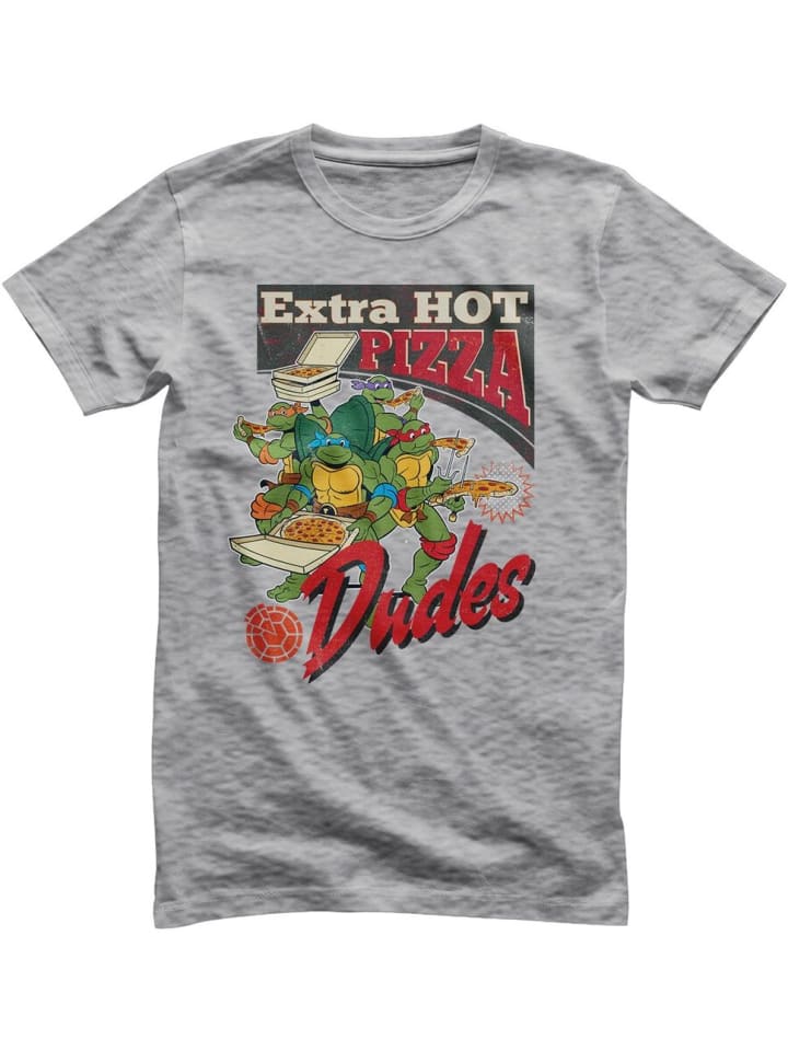 

Teenage Mutant Ninja Turtles Футболка "Extra Hot Pizza Dudes T-Shirt" серого цвета, Серый, Teenage Mutant Ninja Turtles Футболка "Extra Hot Pizza Dudes T-Shirt" серого цвета