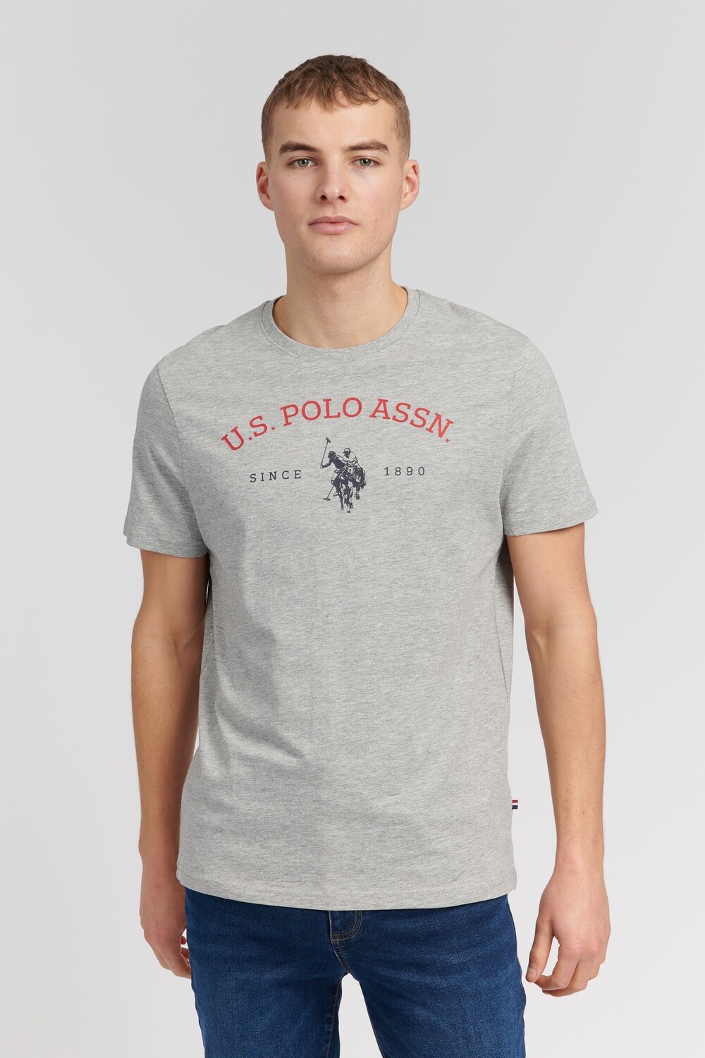 

Футболка с графическим рисунком U.S. Polo Assn, серый