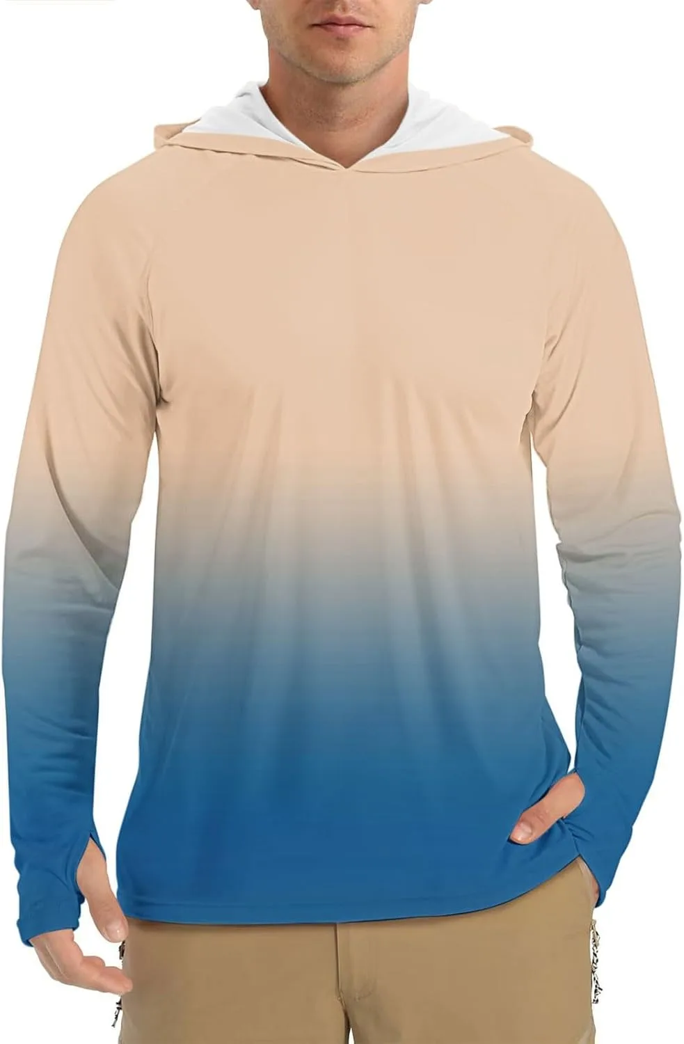 

Мужская легкая толстовка с капюшоном UPF 50+ для рыбалки и походов Dovford