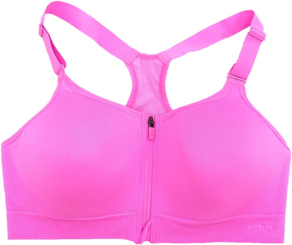 

Розовый бесшовный спортивный бюстгальтер с открытой спиной от Victoria's Secret, Pink