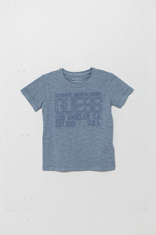 

Детская хлопковая футболка Guess, синий