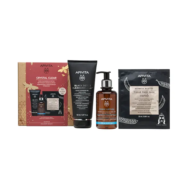 

Очищение и уход за лицом Set Crystal Clear Apivita, 2 UD