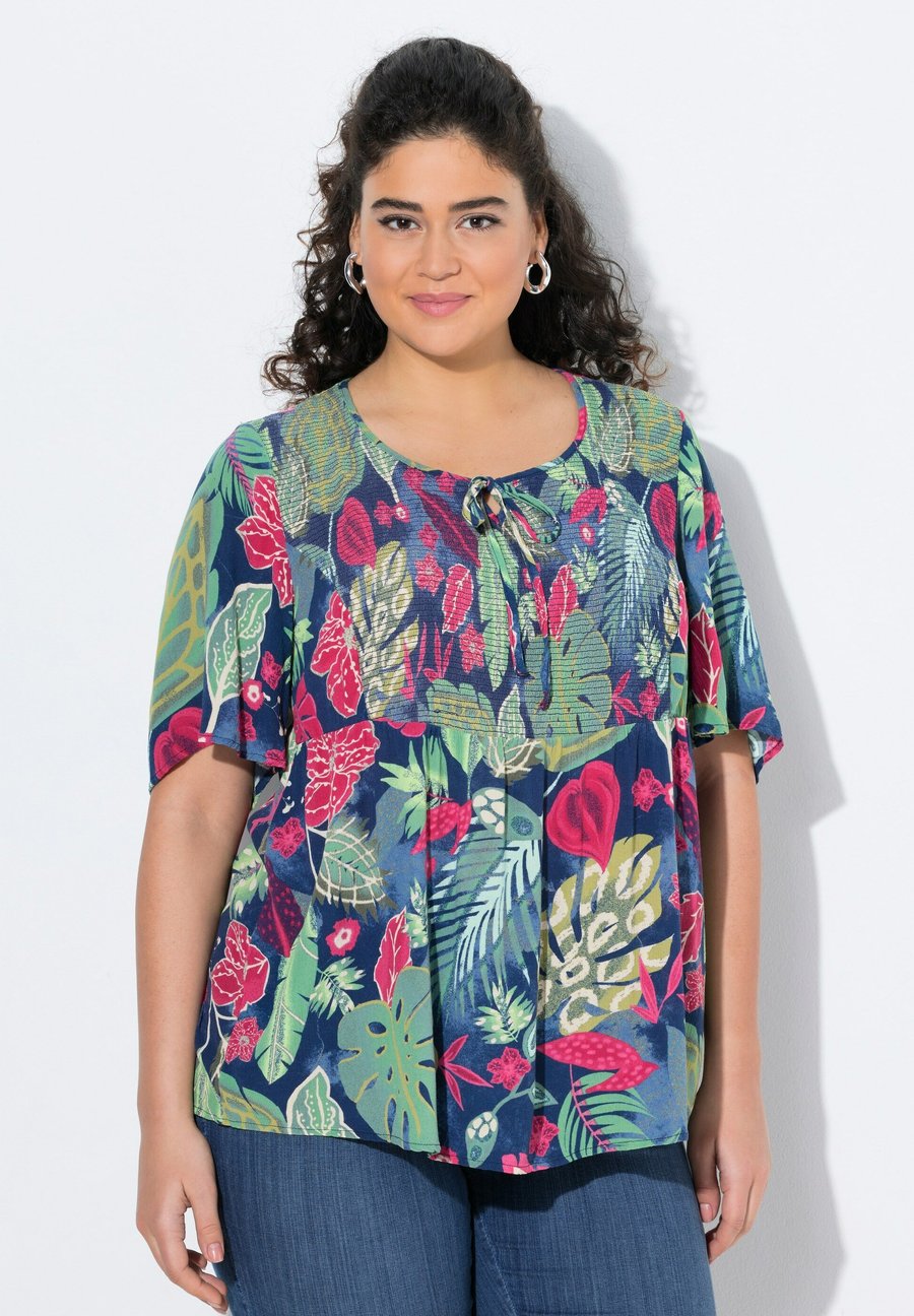 

Блуза Ulla Popken Blouse, Inky Blue/Dark Blue