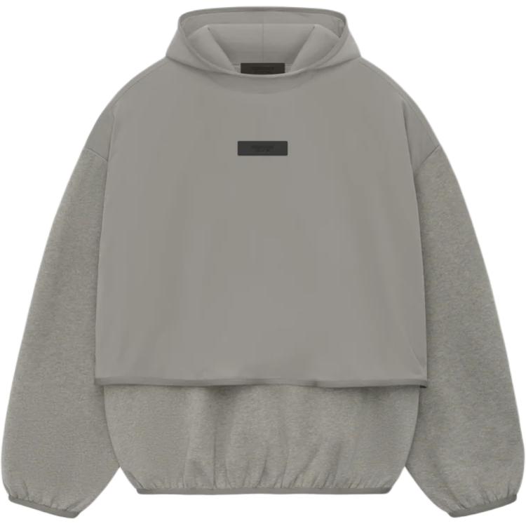 

Толстовка с капюшоном из нейлонового флиса Core Collection Fear Of God Essentials, серый