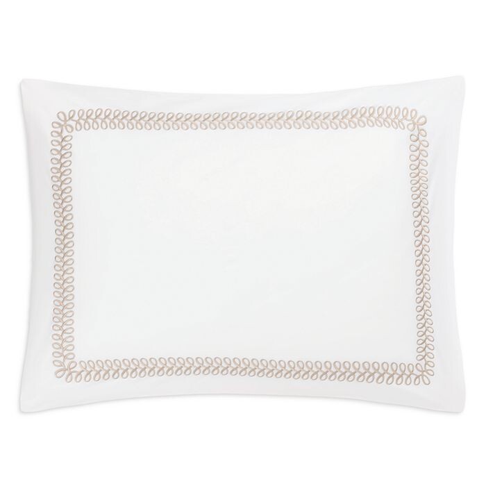 

Подушка Matouk Astor Braid Standard Sham, коричневый/бежевый