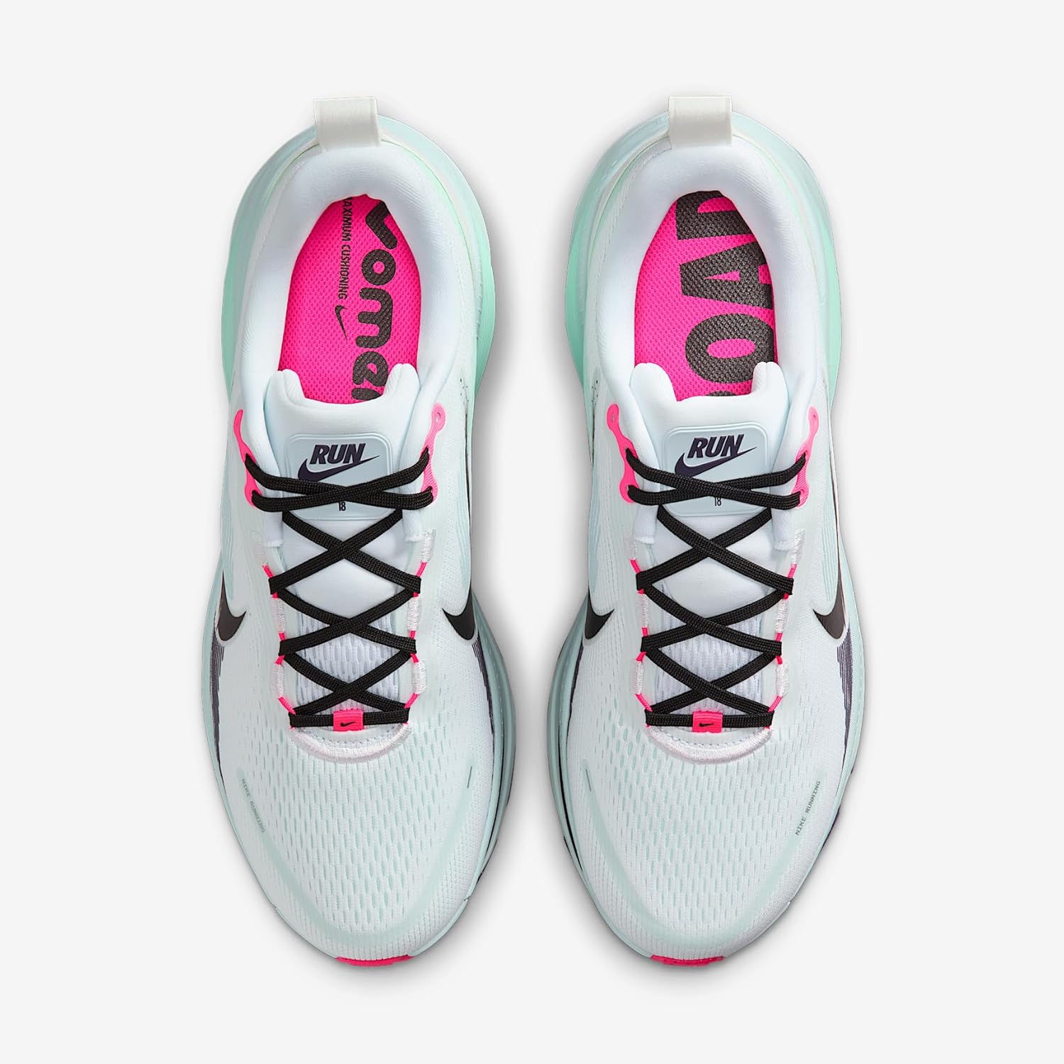 Мужские кроссовки Nike Vomero 18, белый/черный/синий/розовый — фото 4