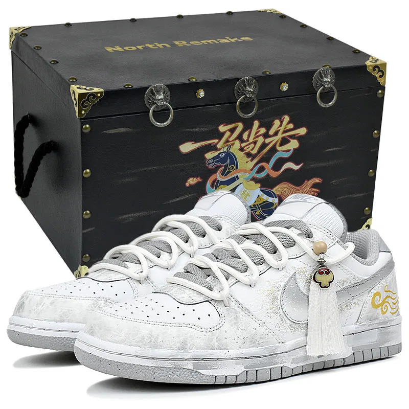 Кроссовки Nike Big Auspicious Cloud-Gift Box 6 Белые — фото 3