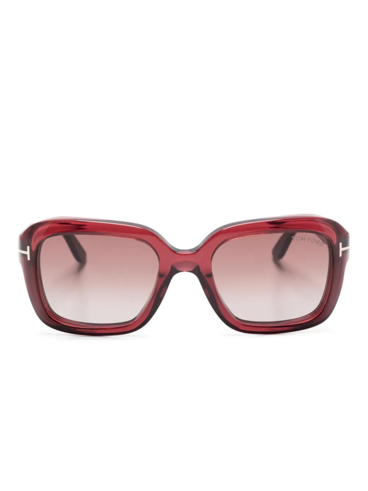 

Солнцезащитные очки TOM FORD Eyewear в прямоугольной оправе, красный