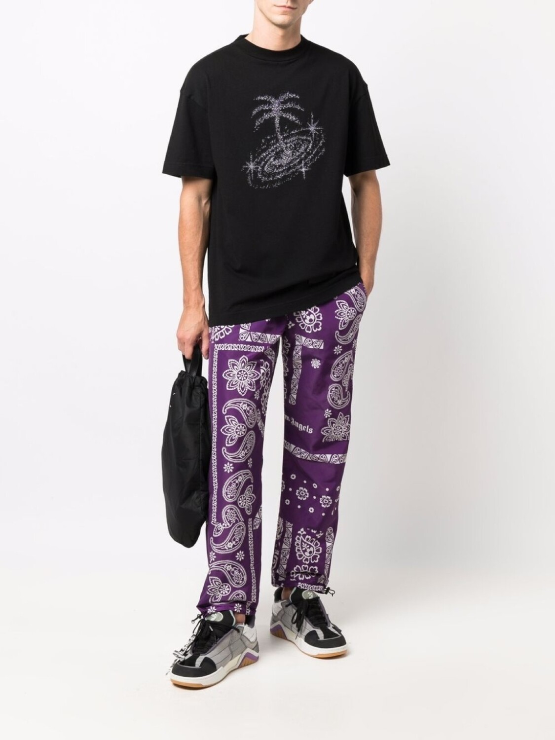 

Palm Angels брюки с логотипом, фиолетовый