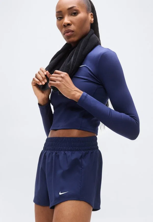 Одни короткие спортивные шорты Nike Performance, Midnight Navy/White — фото 4