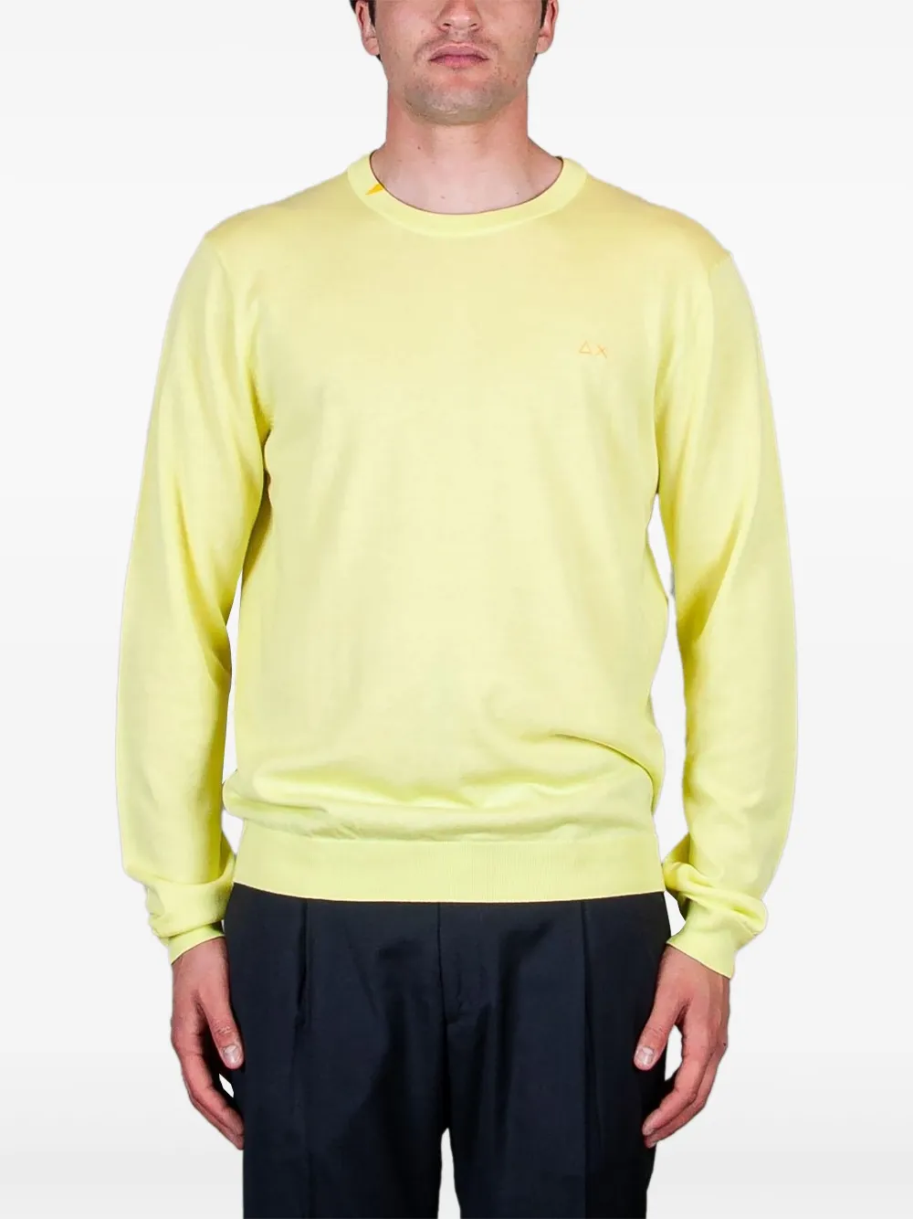 

Свитер с круглым вырезом Sun68, желтый