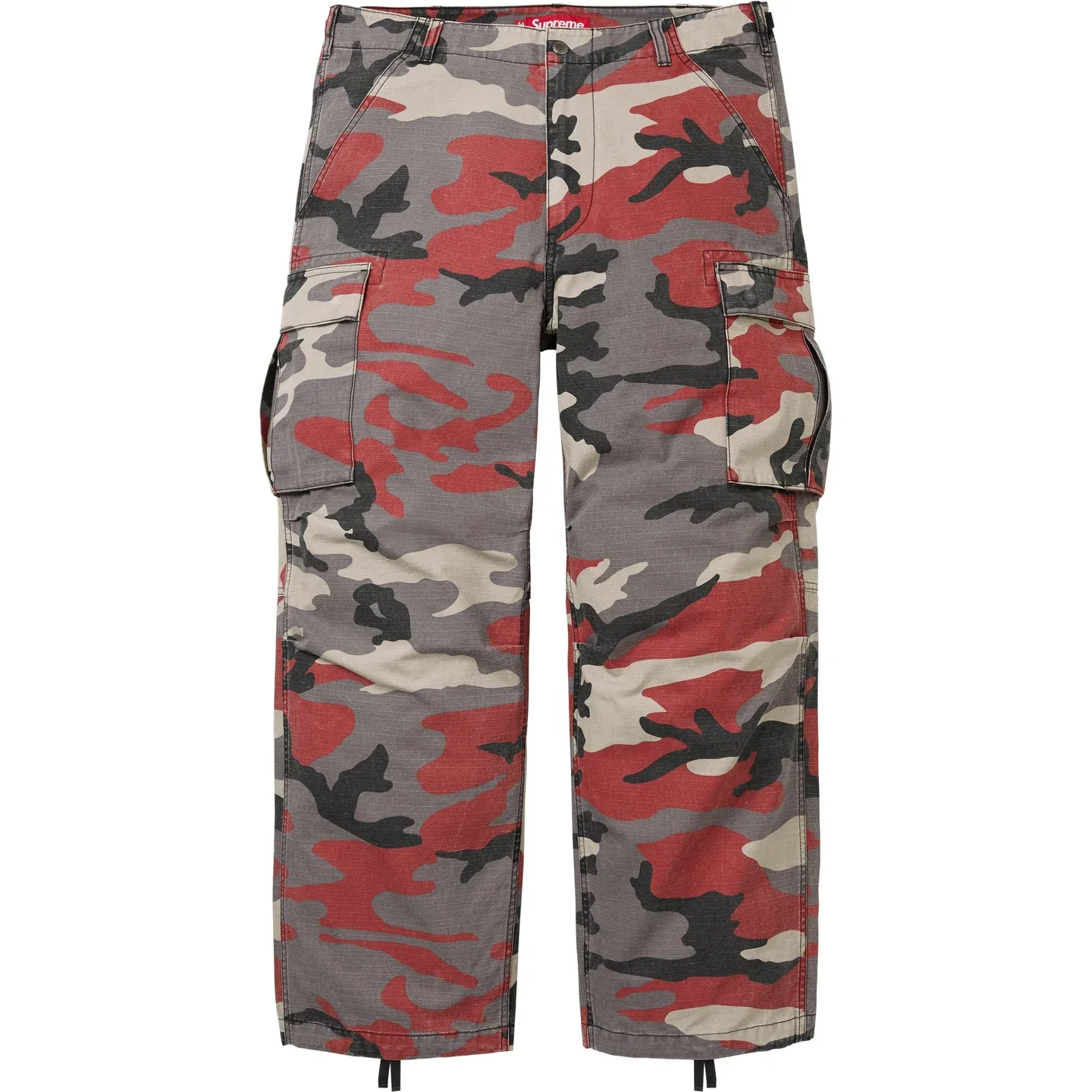 Кargo-штаны unisex Supreme, Red Camouflage