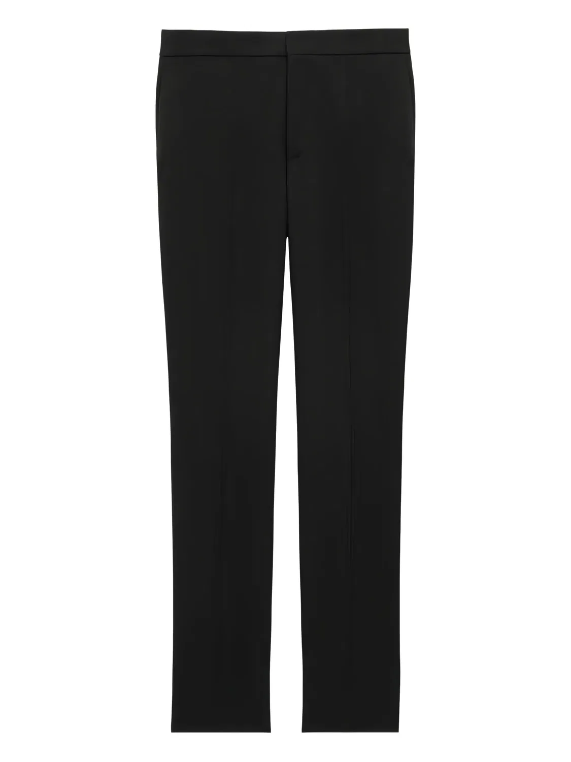 Брюки с потайной застежкой Saint Laurent, черный
