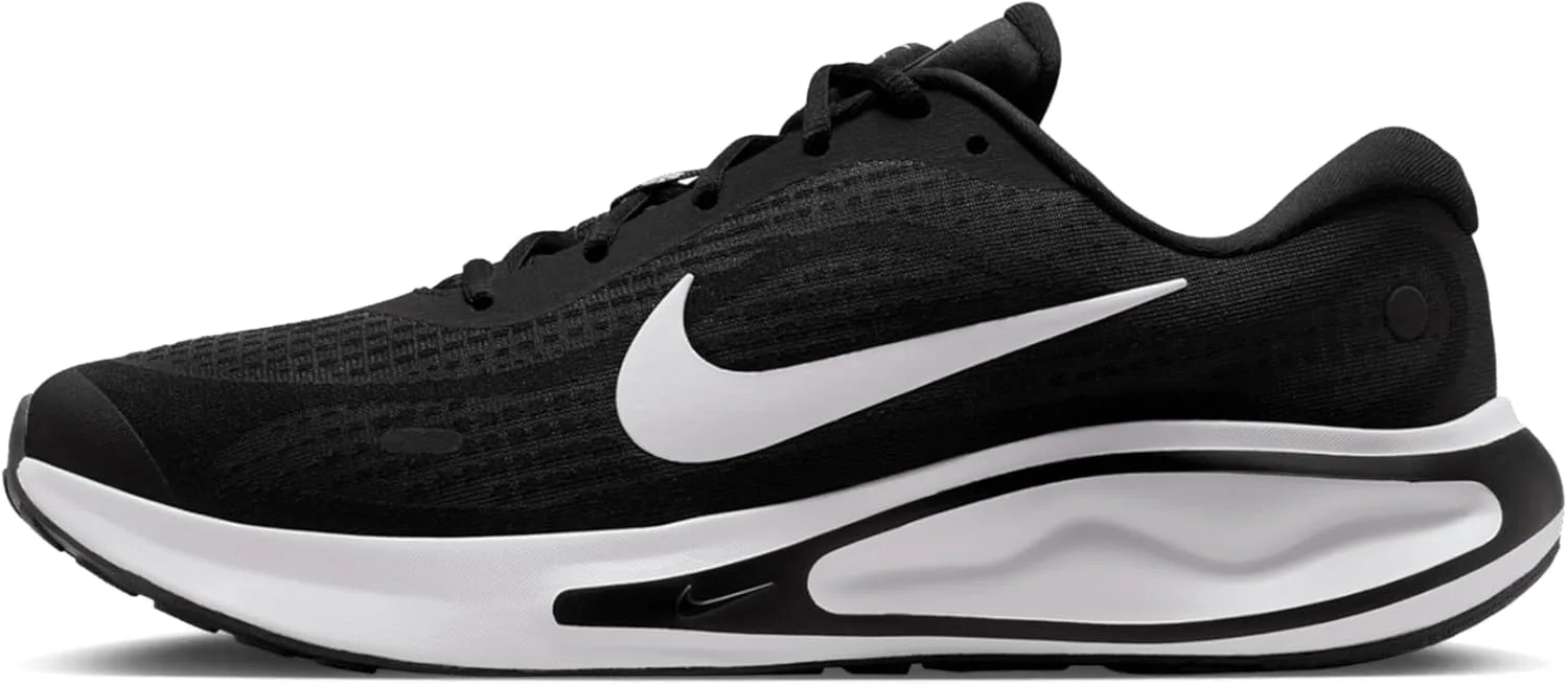 Мужские беговые кроссовки Nike Journey Run для шоссе, черно-белый — фото 2