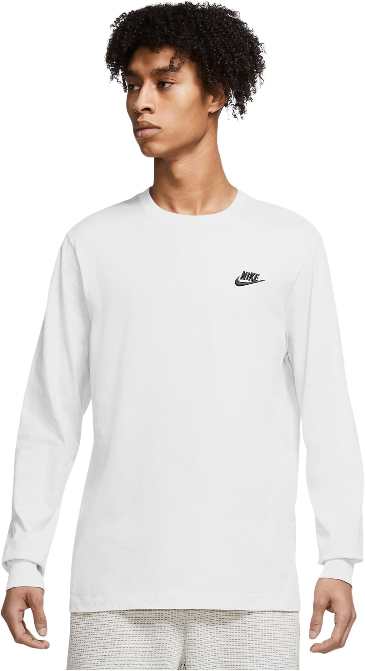 

Футболка Nike Sportswear Tee Long Sleeve Embroidered Futura, цвет White/Black