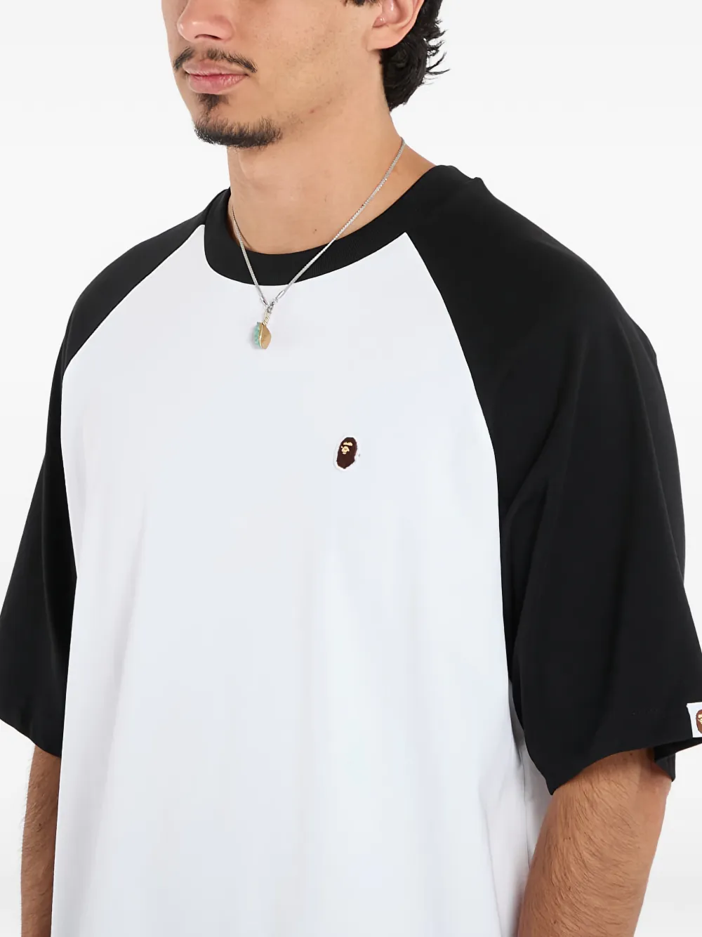 Футболка свободного кроя A Bathing Ape, белый — фото 3