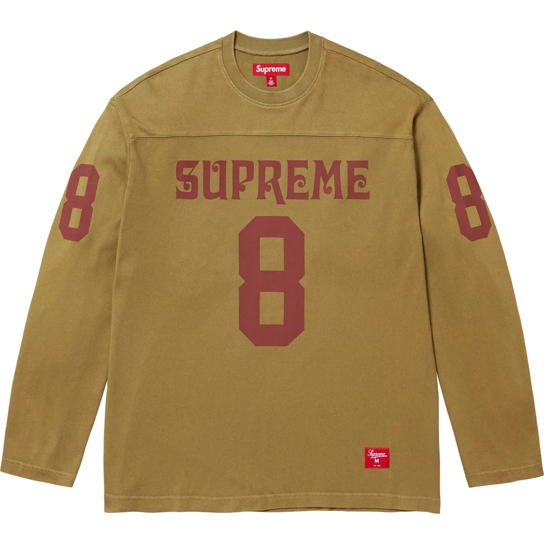 

Футболка с длинными рукавами Supreme, светло-оливковый