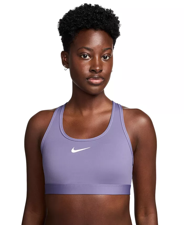 

Женский спортивный бюстгальтер с мягкой подкладкой Swoosh Nike, фиолетовый