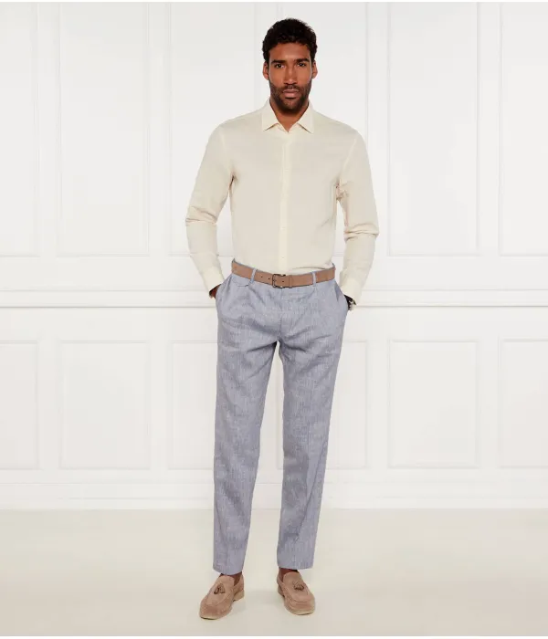 Льняная рубашка c-hal-kent-c3-223 Casual fit Boss, бежевый — фото 2