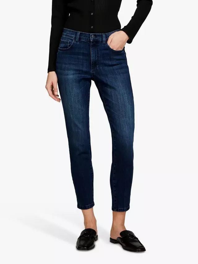 

Джинсы SISLEY Papeete Cropped Slim Leg, цвет dark blue